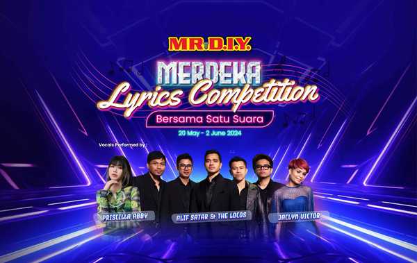 Sertai ’Pertandingan Lirik MERDEKA’ MR D.I.Y. dan menang besar!