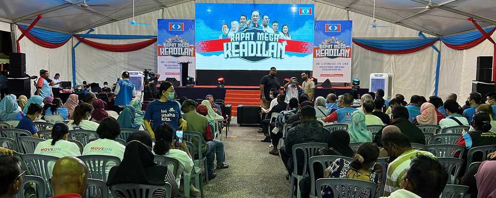A big tent was seen at Taman Melawati