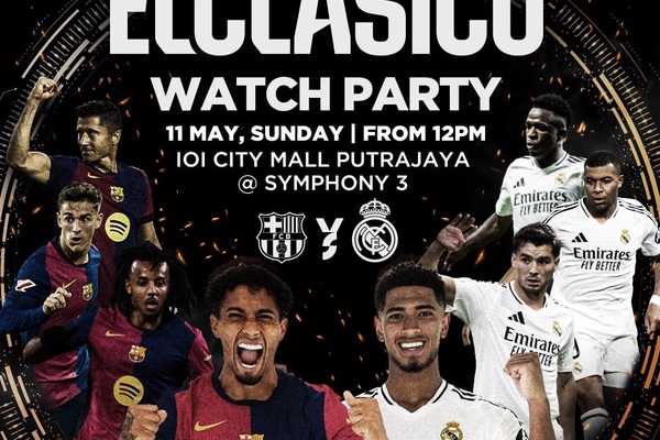 beIN SPORTS, LALIGA and Unifi TV Bring ELCLASICO to Life this 11 May at
IOI City Mall with LALIGA Legend Claude Makélélé