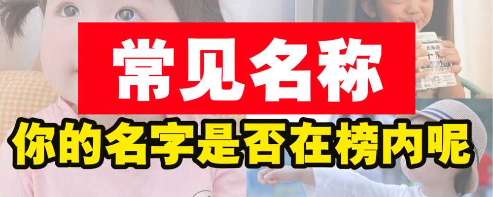 大马常见名称排行榜