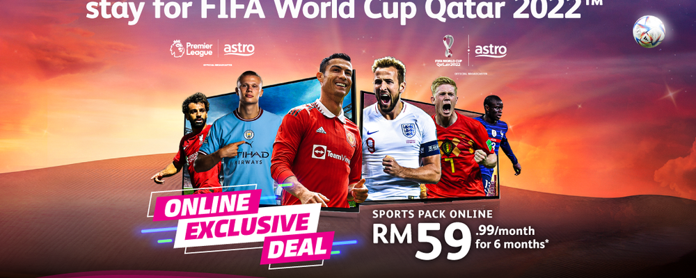 Feeling the football fever? Here's how to witness every goal and glory with Astro Sports Pack!