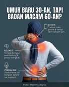 Umur 30-an tapi badan macam 60-an?