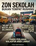 Zon sekolah bukan tempat rushing