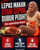 Lepas makan ayam gepuk, dubur pedih?