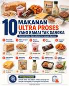 10 makanan ultra proses ramai tak sangka