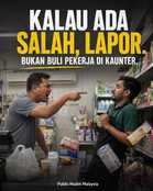Kalau ada salah, lapor.