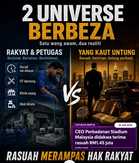 Satu wang awam, dua realiti berbeza