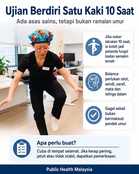 Ujian berdiri satu kaki selama 10 saat