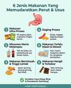 Jenis makanan yang merosakkan perut dan usus