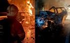 Pemandu Rentung Kenderaan Terbakar Selepas Kemalangan
