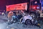 Nahas Berantai: 4 Maut Perodua Viva Rempuh Lori