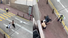 疑精神异常  港男大街持刀刺伤2人