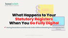 What Happens to Your Statutory Registers When You Go Fully Digital: Storing Resolutions and Records Online Without Breaking the Companies Act