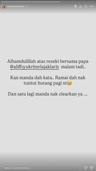 “Kan Manda Dah Kata, Ramai Dah Nak Tuntut Hutang Pagi Ni,” – Anak Norish Karman