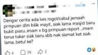 Polis Maklum Ada Terima Laporan Wanita Dicab*l, Dir*gol Di Bilik Jenazah Masjid, Rupanya Ada ‘Plot Twist’