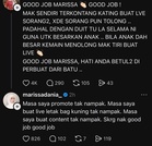 Dikecam Buat ‘Live’ Bersama Memey Suhaiza, Marissa Dania Pertahan Diri – “Saya Datang, Buat Kerja”