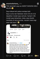 “Korang Jadi Pencacai Kayakan Dia” –  Individu Menyesal Jadi Ejen,  Zarina Anjoulie Persoal Kadar Komisen Produk Susu Pisang Milik Neelofa