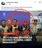 Dakwaan Rohingya Boleh Ambil Lesen Memandu Adalah Palsu – JPJ