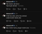 “Anak Kau Abai, Party Kau Sampai” – Kaka Azraff Luah Perasaan Di Threads