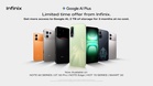 Infinix Tawar 3 Bulan Langganan Google AI Plus Percuma Untuk Peranti Terpilih