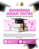 Permohonan Biasiswa Anak Yatim Yayasan Pahang 2026