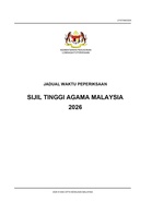 Jadual STAM 2026 – Peperiksaan Sijil Tinggi Agama Malaysia