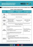 Bantuan Pendidikan Pelajar IPT Kerajaan Sarawak Fasa 2 (30 Sept – 30 Okt 2026)