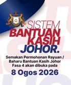 Bantuan Kasih Johor Fasa 4 – Semakan Dibuka 8 Ogos 2026 (Senarai Inisiatif BKJ)