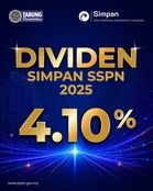 Dividen SSPN 2025 Diumum 4.10%, Semakan Penyata Mulai 7 Mei 2026