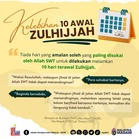 Niat Puasa Zulhijjah (1-7 Zulhijjah, Tarwiyah & Arafah)