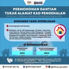 Cara Tukar Alamat IC (Kad Pengenalan / Mykad) JPN