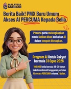 Perisian AI Percuma untuk Belia Selama 3 Bulan – Wajib Siapkan Kursus Disediakan