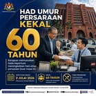 Lega! Umur Bersara Wajib Penjawat Awam Kekal 60 Tahun