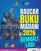 Pelajar IPT, Baucar Buku Madani 2026 Boleh Ditebus Bermula 15 Julai!