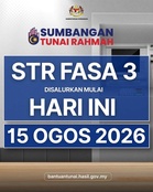 STR Fasa 3: Bayaran Mulai 15 Ogos 2026