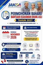 Bantuan Usahawan Orang Asli 2027 (Wilayah Persekutuan & Selangor)
