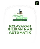 Seruan Istito’ah : Kelayakan Haji Automatik Simpanan RM15,000 & Pengenalan Multi-Tabung