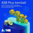 ASB Plus, Beri Pulangan Tambahan Dividen 1%!