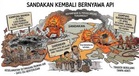 30 Rumah Musnah Dijilat Api di Sandakan; Bomba Berjaya Selamatkan 100 Kediaman Lain