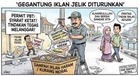 Gegantung Iklan Papar Ayat Berbaur Lucah di Kuala Terengganu Sudah Diturunkan
