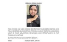 POLIS MOHON BANTUAN KESAN REMAJA PEREMPUAN HILANG DI PANDAN JAYA