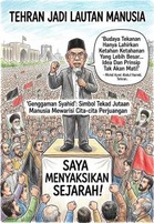 ‘Saya Menyaksikan Sejarah’: Jutaan Rakyat Iran Banjiri Tehran Iringi Jenazah Ayatollah Ali Khamenei