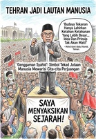 ‘Saya Menyaksikan Sejarah’: Jutaan Rakyat Iran Banjiri Tehran Iringi Jenazah Ayatollah Ali Khamenei
