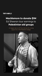 Macklemore Derma $1 Juta Pendapatan Jelajah Ed Sheeran Kepada Kumpulan Bantuan Palestin