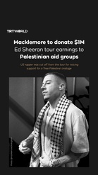 Macklemore Derma $1 Juta Pendapatan Jelajah Ed Sheeran Kepada Kumpulan Bantuan Palestin