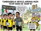 HARIMAU MALAYA B-15 AKHIRI SAINGAN KUMPULAN H DI TEMPAT KEDUA KEPADA MEXICO