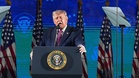 Trump warns of communist threat as Washington parade cancelled due to heatwave