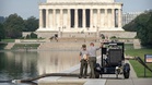 Crews drain Lincoln Memorial Reflecting Pool again as part of troubled Trump revamp