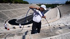 Panathenaic Stadium's marble regains its shine: First cleaning of Greek arena in a century