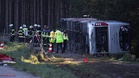 At least two people were killed and 19 are in hospital after a bus crashed near Munich